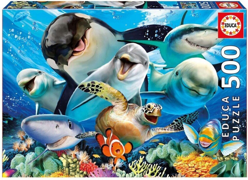 - 500 Pcs - Underwater Selfies puzzle (17647)