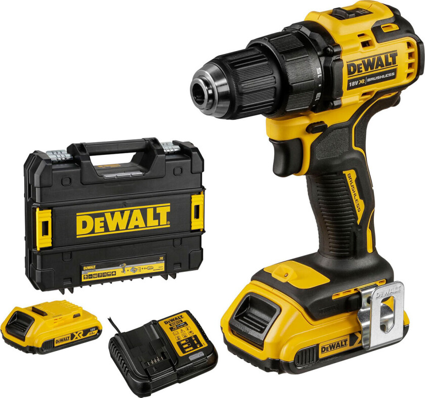 Dewalt DCD708D2T-QW Borskrutrekker med batteri og lader