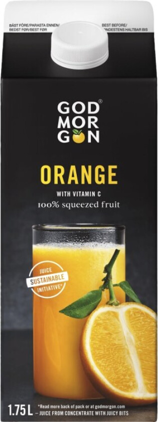 God Morgen Juice Appelsin/M Fruktkjøtt 1,75l