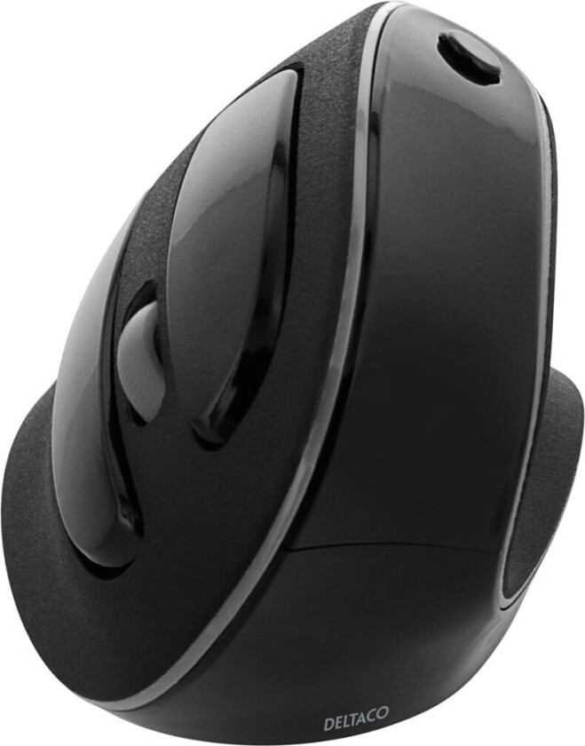 OFFICE Vertical Ergonomic Wireless Mouse - Vertical mouse - Optisk - 6 - Svart