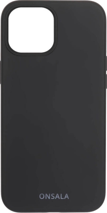 GEAR iPhone 13 Onsala Collection Liquid Silicone Bakdeksel - Black