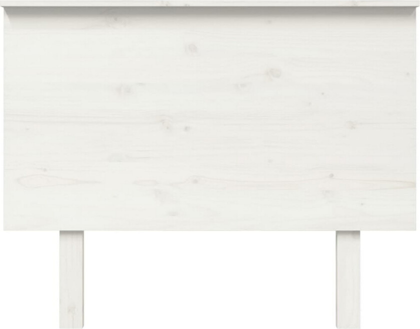Sengegavl hvit 104x6x82,5 cm heltre furu