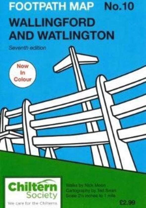 Chiltern Society Footpath Map No. 10 Wallingford and Watlington av Nick Moon