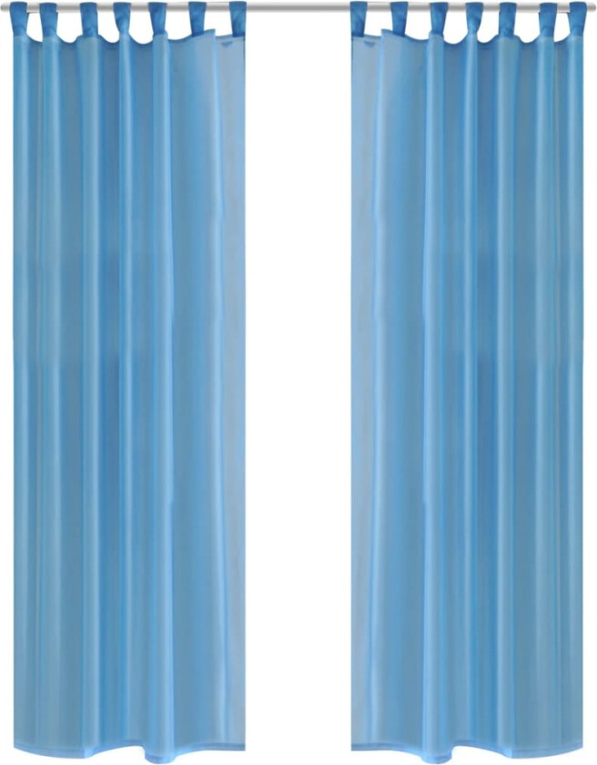 Turkis Gardiner 140 x 245 cm 2 stk