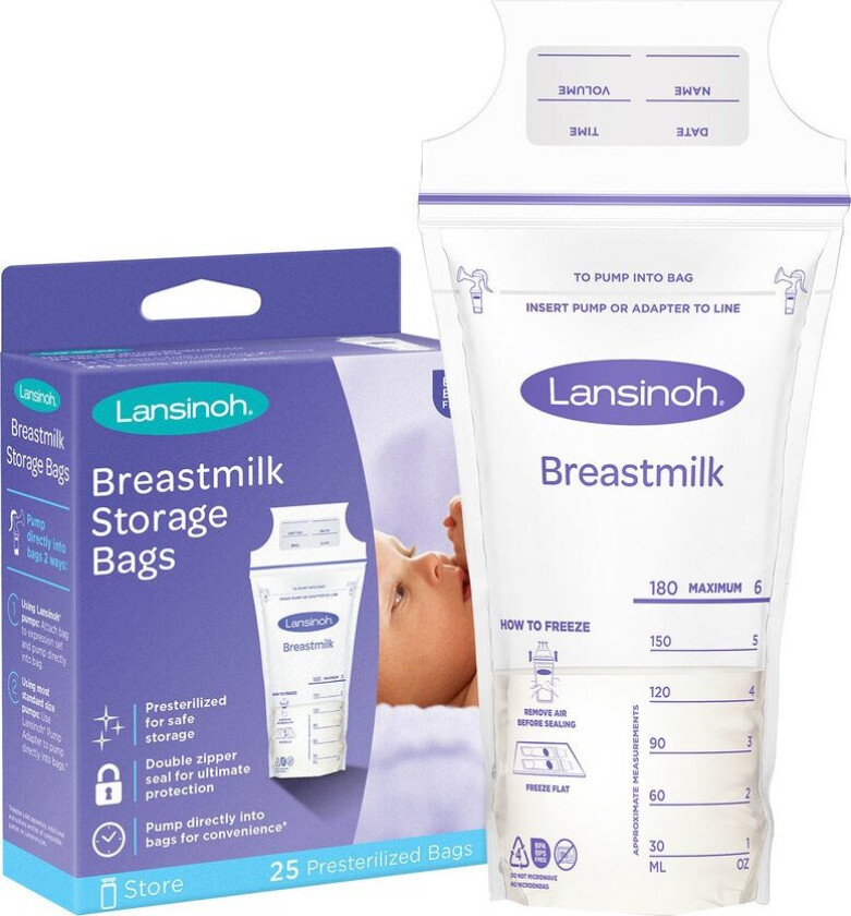 25 Breastmilk Storage Bags   25 stk.