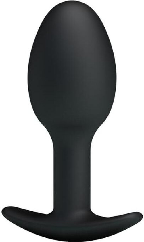 Analplugg Svart med kule