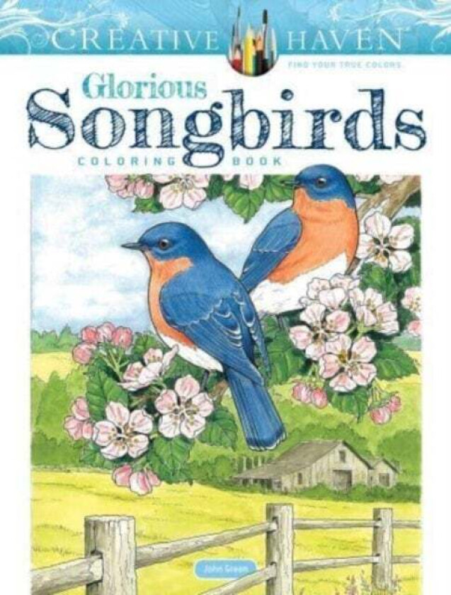Creative Haven Glorious Songbirds Coloring Book av John Green