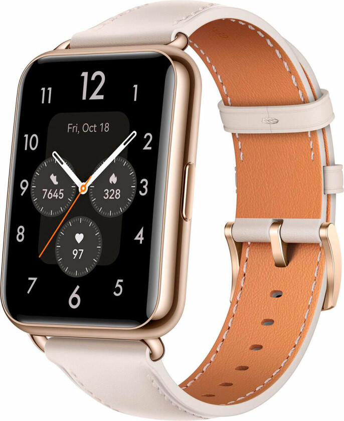 Watch Fit 2 Classic - Smartklokke med reim - håndleddsstørrelse: 140-210 mm - Hvit