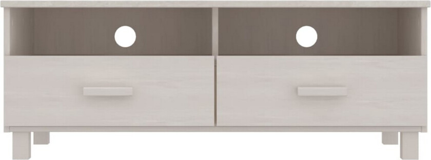 TV-benk HAMAR hvit 106x40x40 cm heltre furu