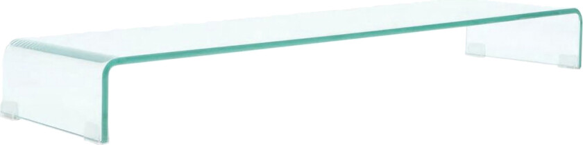 TV-benk glass klar 110x30x13 cm