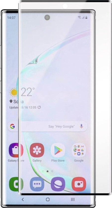 panzer Galaxy Note 10+, Curved Glass, black