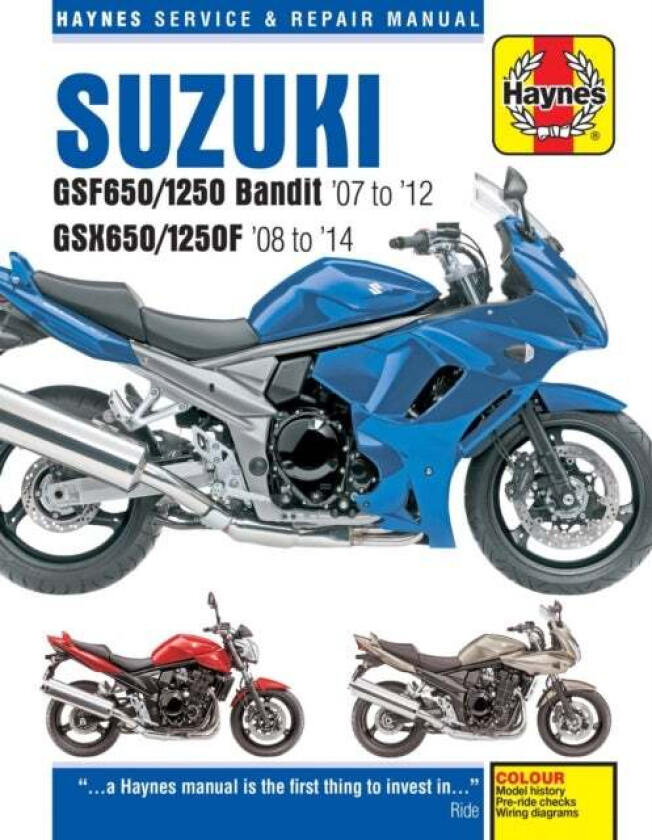 Suzuki GSF650/1250 Bandit & GSX650/1250F (07-14) Haynes Repair Manual av Phil Mather