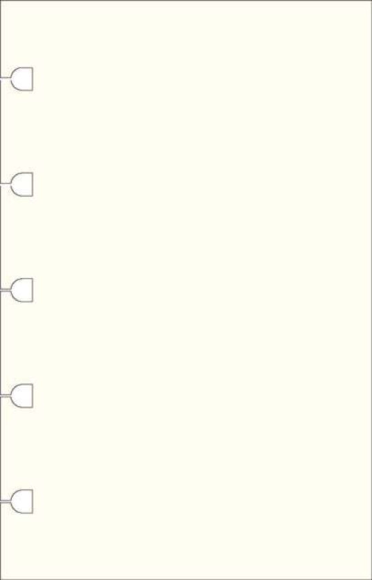 Filofax Pocket Notebook refill - plain paper white