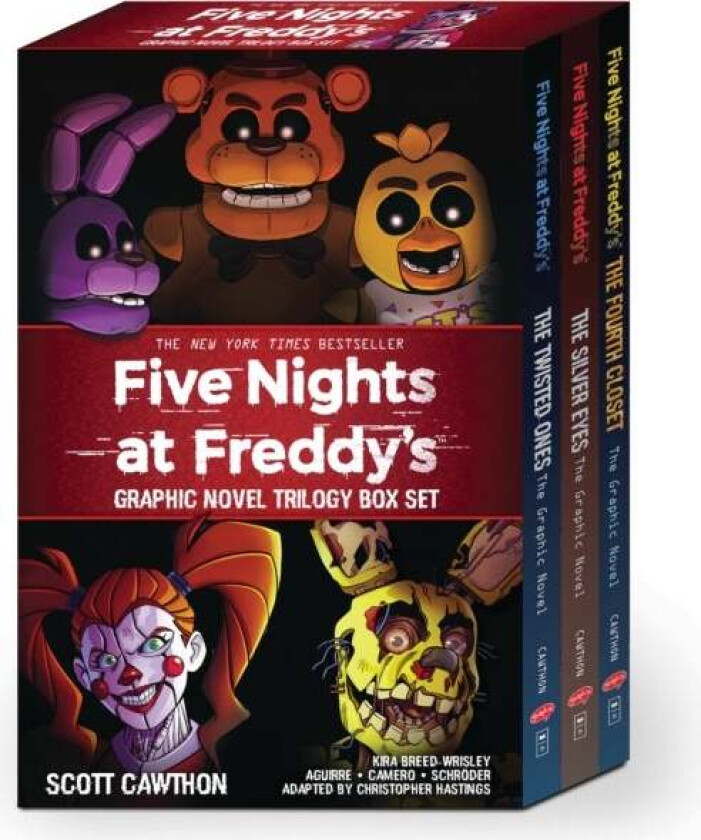 Five Nights at Freddy's Graphic Novel Trilogy Box Set av Scott Cawthon, Elley Cooper, Andrea Waggener, Kelly Parra, Carly Anne West