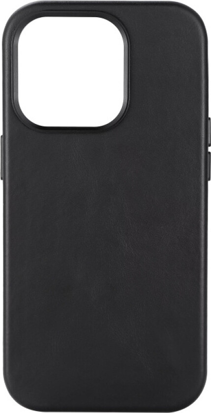 Essentials iPhone 14 Pro Leather Mag back cover, Black