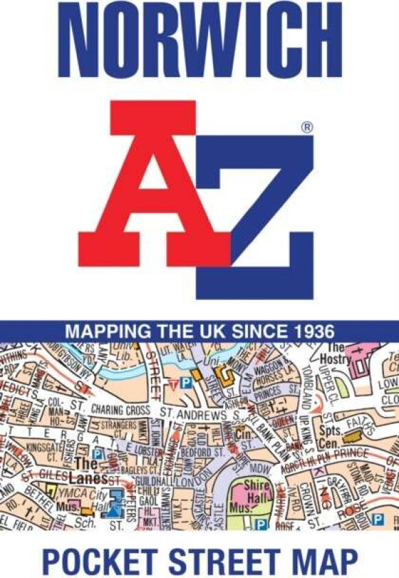 Norwich A-Z Pocket Street Map av A-Z maps