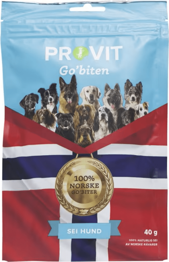 Go´biten frysetørket sei Godbiter til hund 50 g