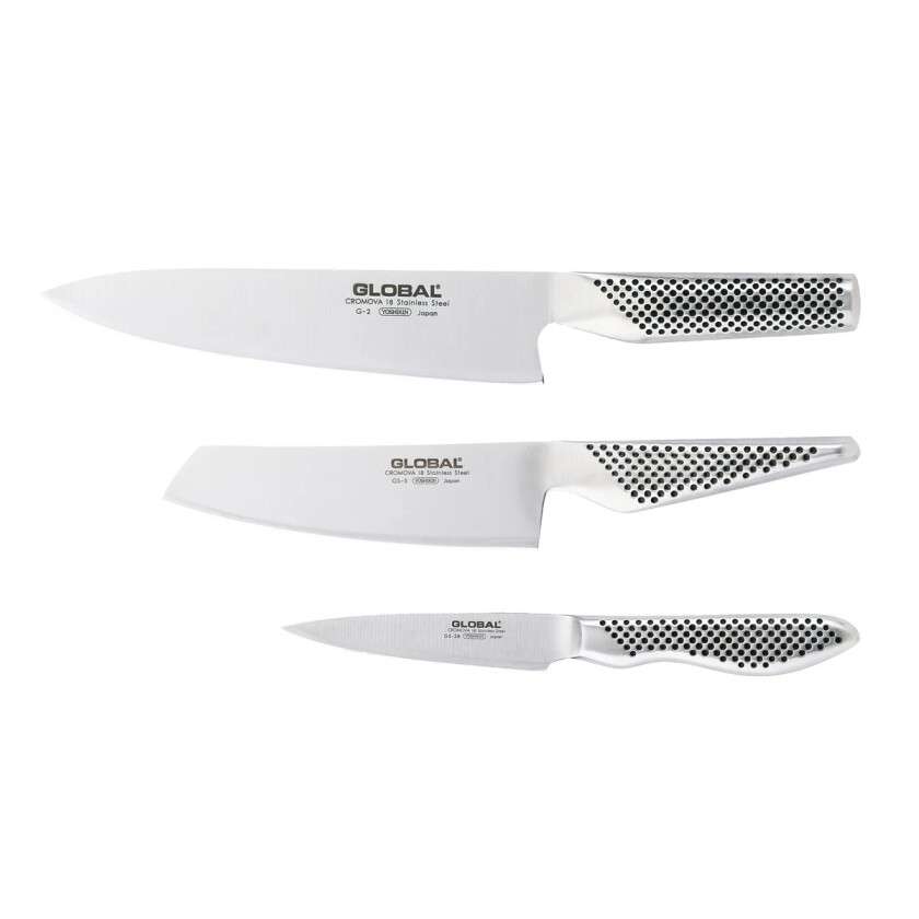 G-2538 knivsett, 3 kniver rustfritt stål