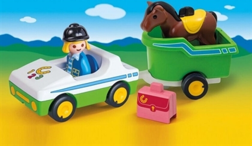 Playmobil 123 - Bil Med Hestevogn 70181