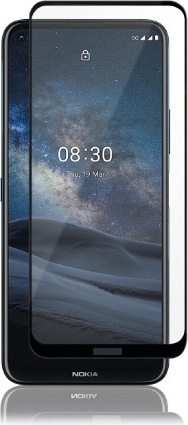 Panzer Premium Full-Fit - Skjermbeskyttelse for mobiltelefon - glass - rammefarge svart - for Nokia 8.3 5G