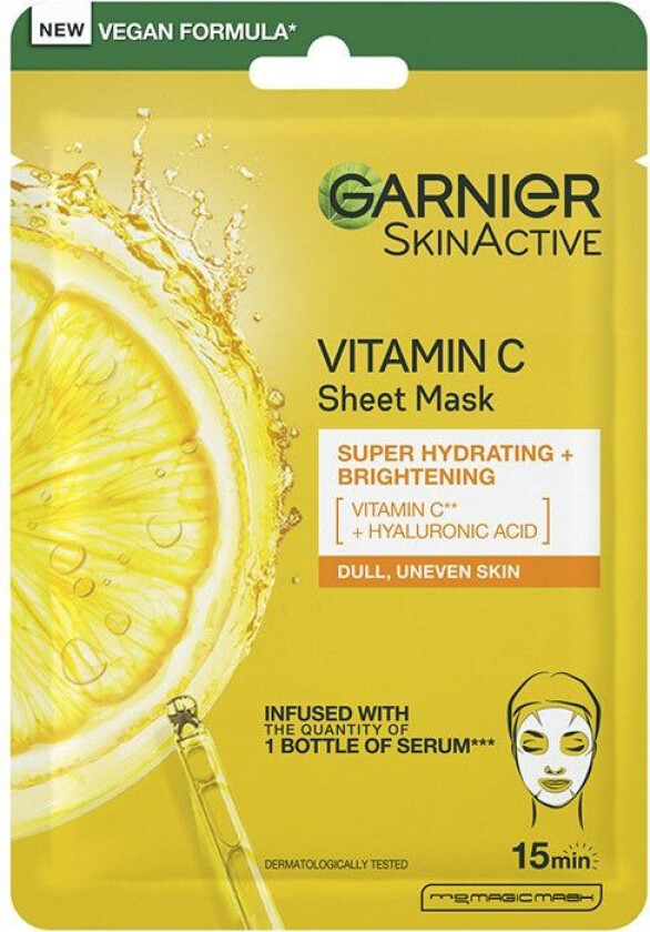 Bilde av Garnier Skin Active Sheet Mask Vitamin C