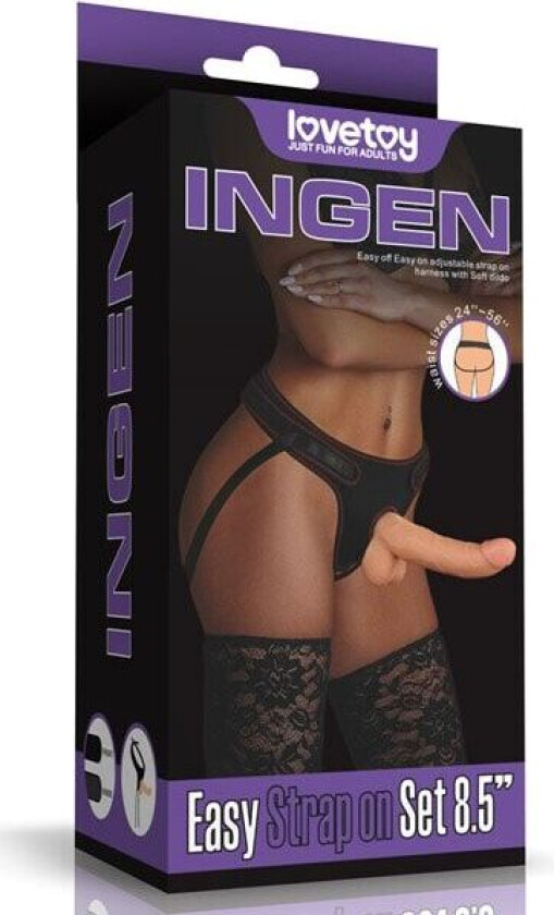 Easy Strap On Set 21,5 cm Strap-on med sele