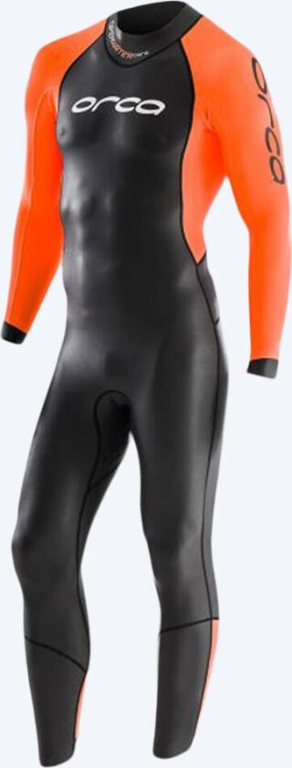 våtdrakt til menn - Open Water Core - Svart/oransje