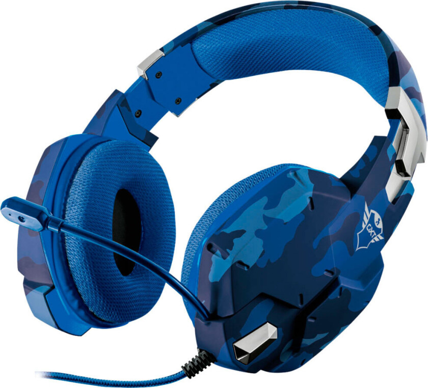Gxt 322b Gaming Headset Blue Camo