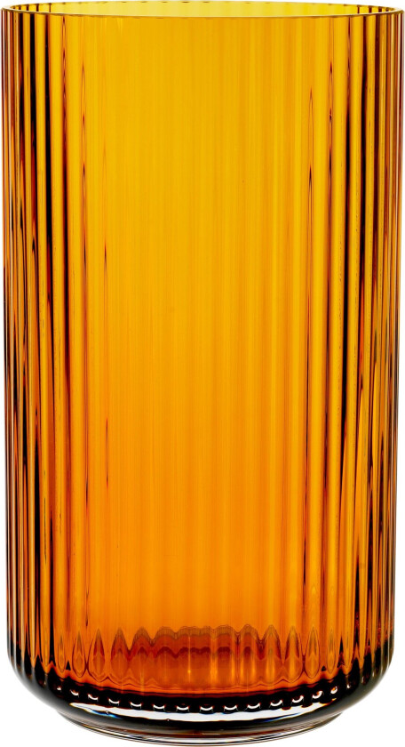 Lyngbyvasen 31 cm., glass - amber