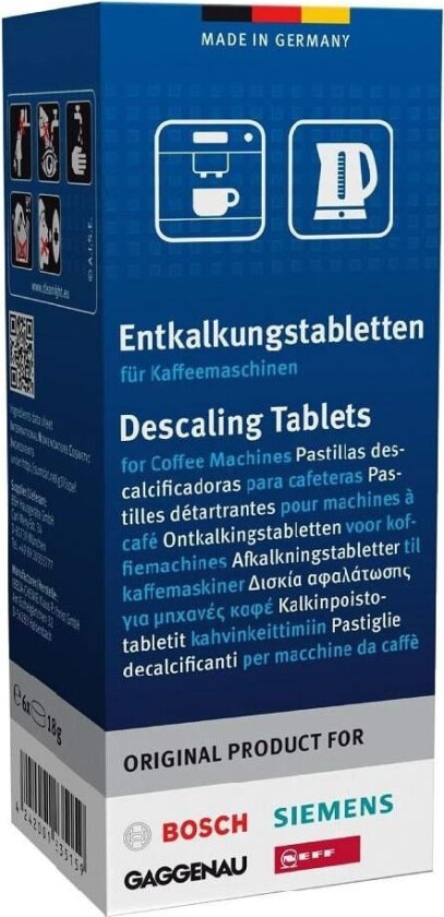 Avkalkingstabletter til espressomaskiner - 6x 18 gram