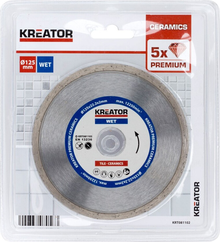 Diamantklinger for fliser 125 mm PREMIUM