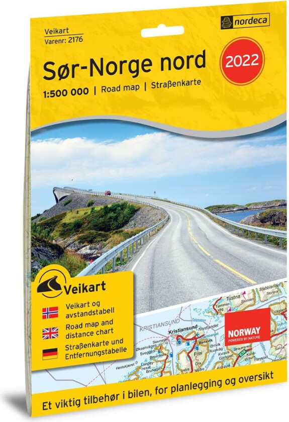 Veikart Sør-Norge Nord