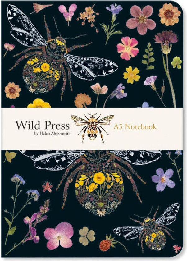 Notatbok A5 Luxury Wild Press Three bumblebees