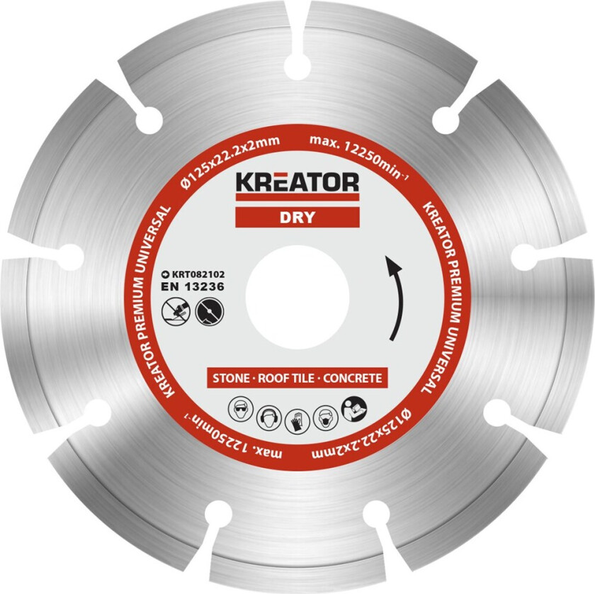 Diamantblader til stein 125 mm PREMIUM