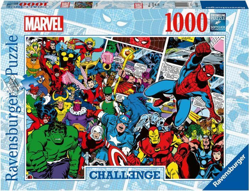 Puslespill 1000 Marvel Utfordring