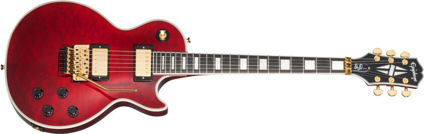 Alex Lifeson Les Paul Custom Axcess Quilt Ruby
