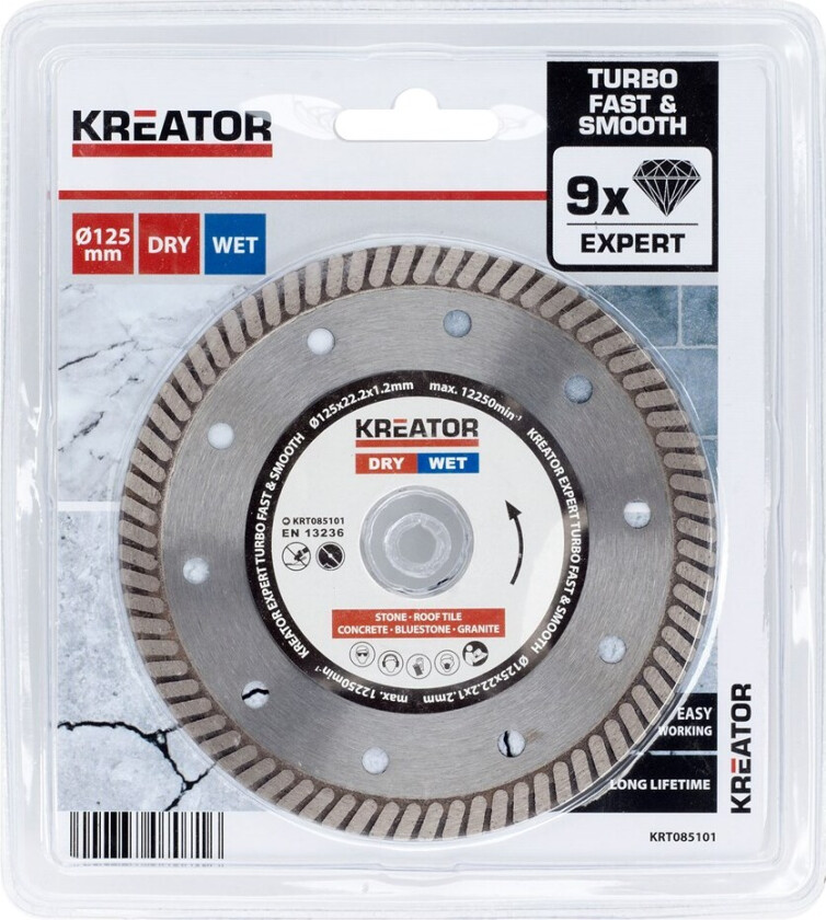 Diamantkappeskive 125 mm EKSPERT TURBO