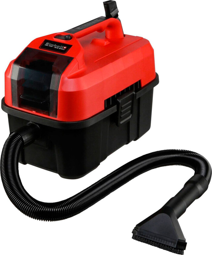 TE-VC 18/10 Li-Solo, 10 l, Veske, Sort, Rød, 2 m, 3,6 cm, Tørr & våt - Uten batteri og opplader