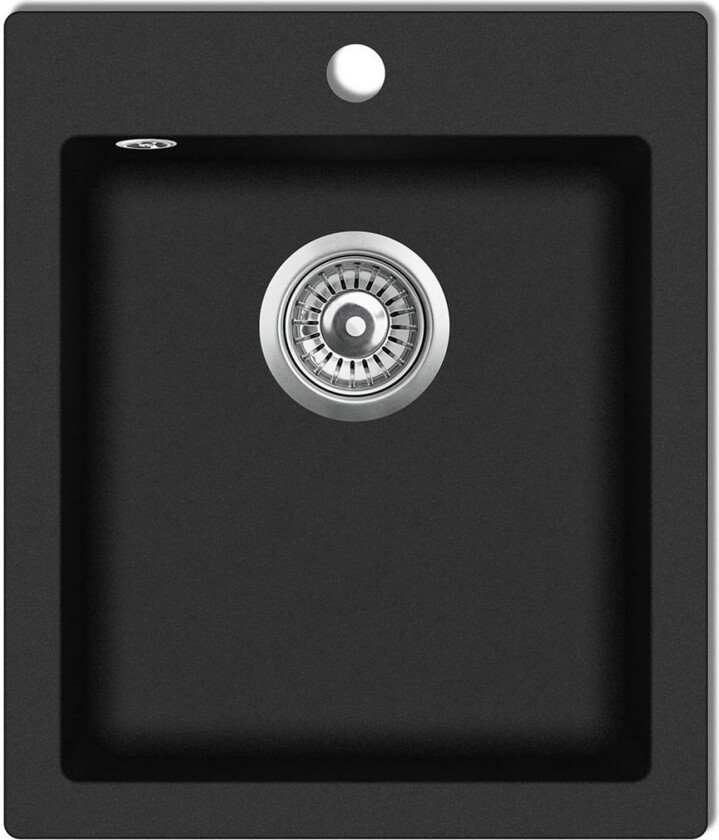 Kjøkkenvask enkel kum svart granitt