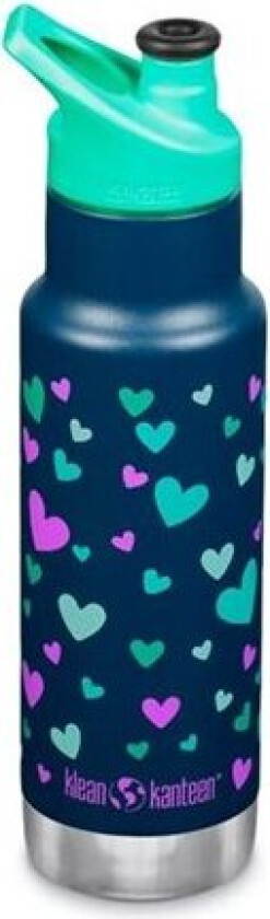 Kids' Insulated Classic Narrow 355 ml (Sport Cap) Navy Hearts 355 ml, Navy Hearts