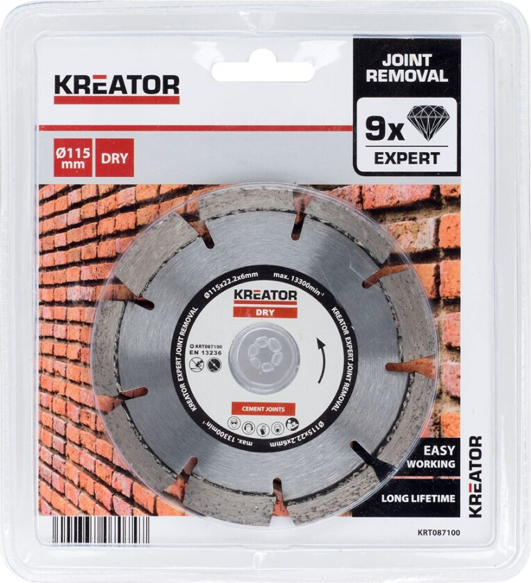 Diamantfresblader 115 x 6 mm EXPERT