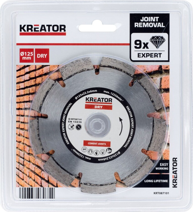 Diamantfresblader 125 x 6 mm EKSPERT