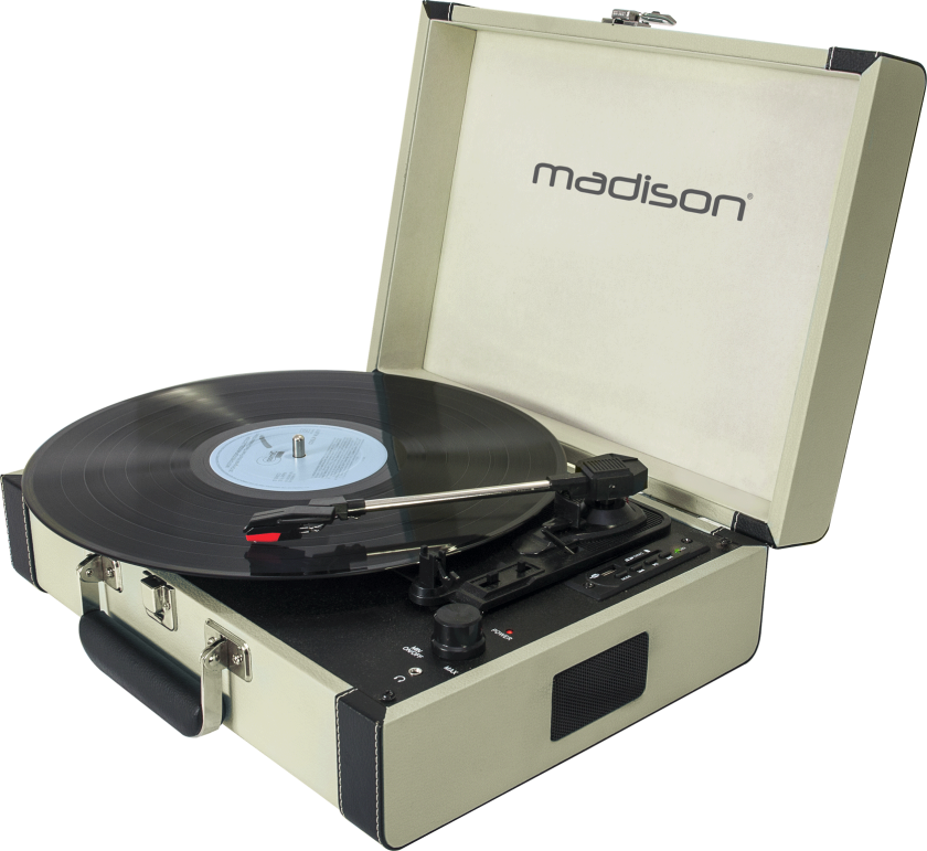 Bilde av Madison Vintage platespiller m. Bluetooth, beige