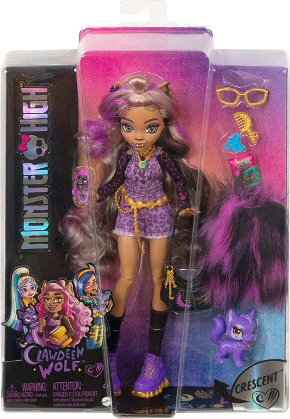 Monster High Dukke M/ Tilbehør - Clawdeen