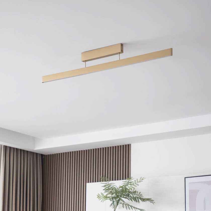 Smart LED-taklampe Mylosh, gull, CCT, Tuya