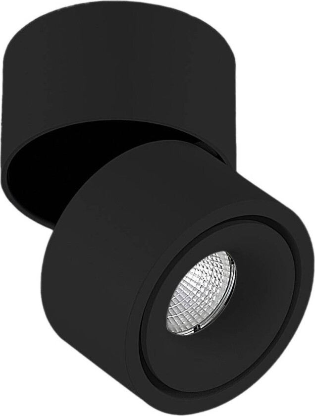 LED-takspot Rotari, 6,1W, 1 lys, svart