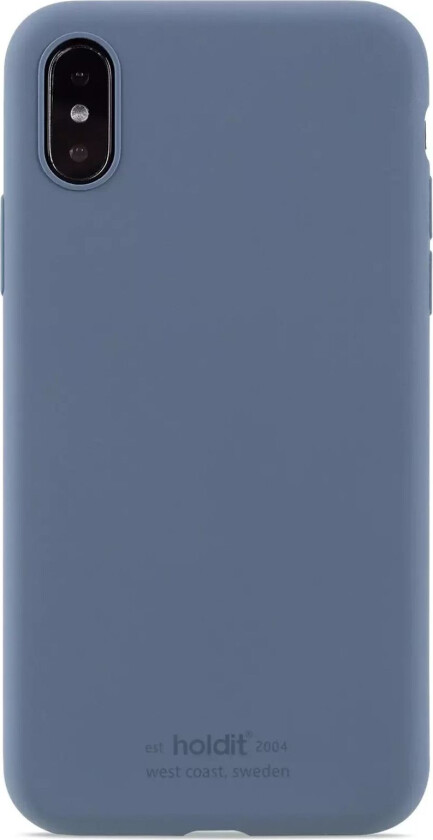 Holdit iPhone X / Xs Soft Touch Silikon Deksel - Pacific Blue