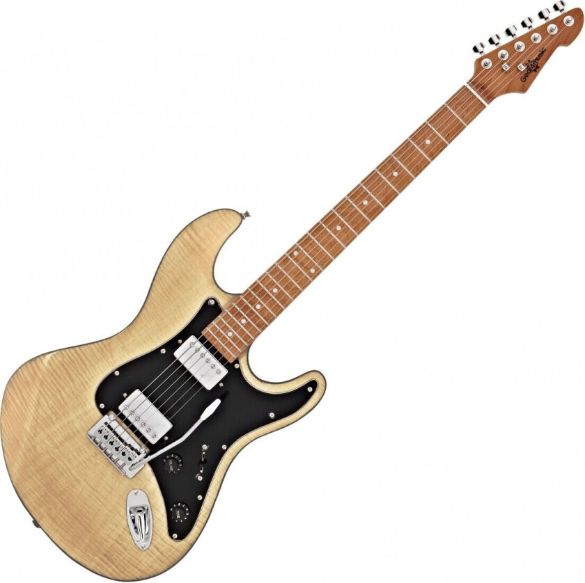Gear4Music LA Select Electric Guitar HH By Gear4music Natural Flame