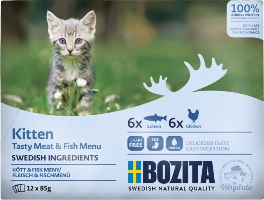 Bozita Kitten Multibox i Saus 12x85 g