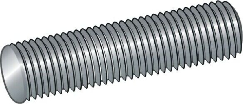 Gjengestang helgjenget m20x1m a4-70 syrefast stål a4-70